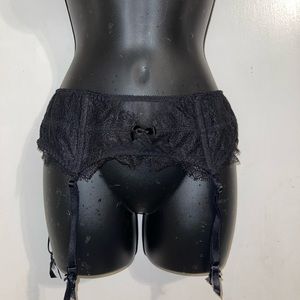 Victoria’s Secret black garter belt size medium
